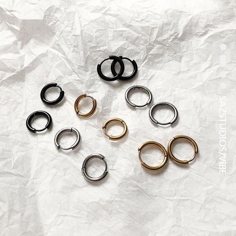 Khuyên Tai Nữ Trang Dáng Tròn Tạo Hình Độc Đáo