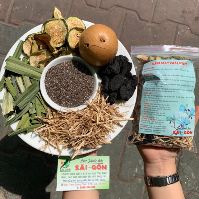 10 Set Sâm Bí Đao - Mỗi Set Nấu 10L Nước - Tặng Kèm Hạt Chia