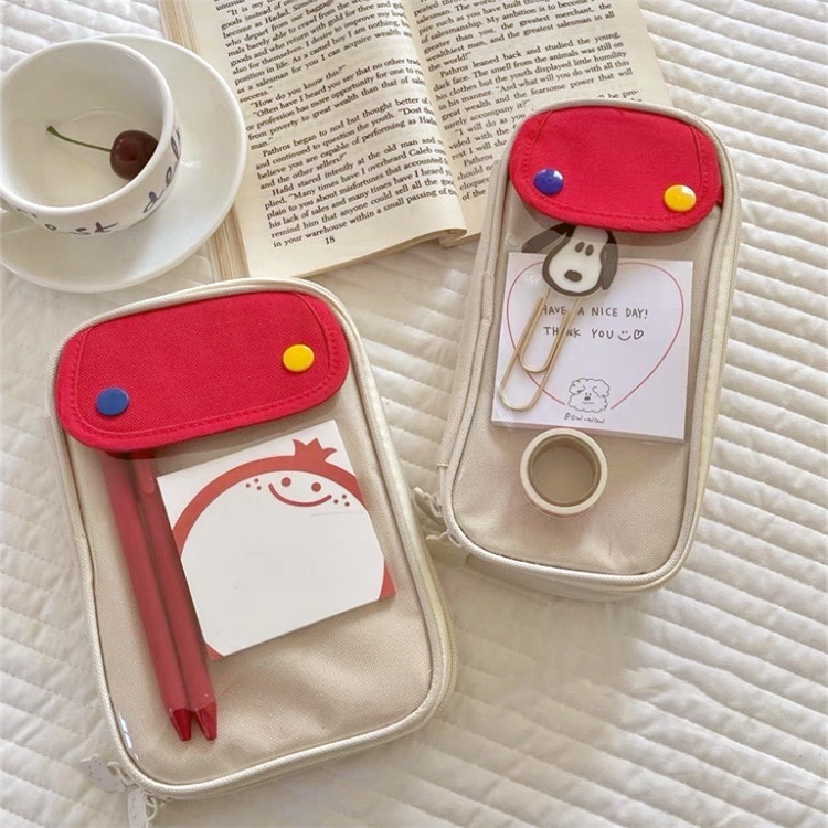 Túi Đựng Bút Đa Năng Sức Chứa Lớn Chống Bụi Bẩn Dành Cho Trẻ Em