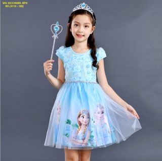 Đầm Elsa bé gái hàng nhập cao cấp