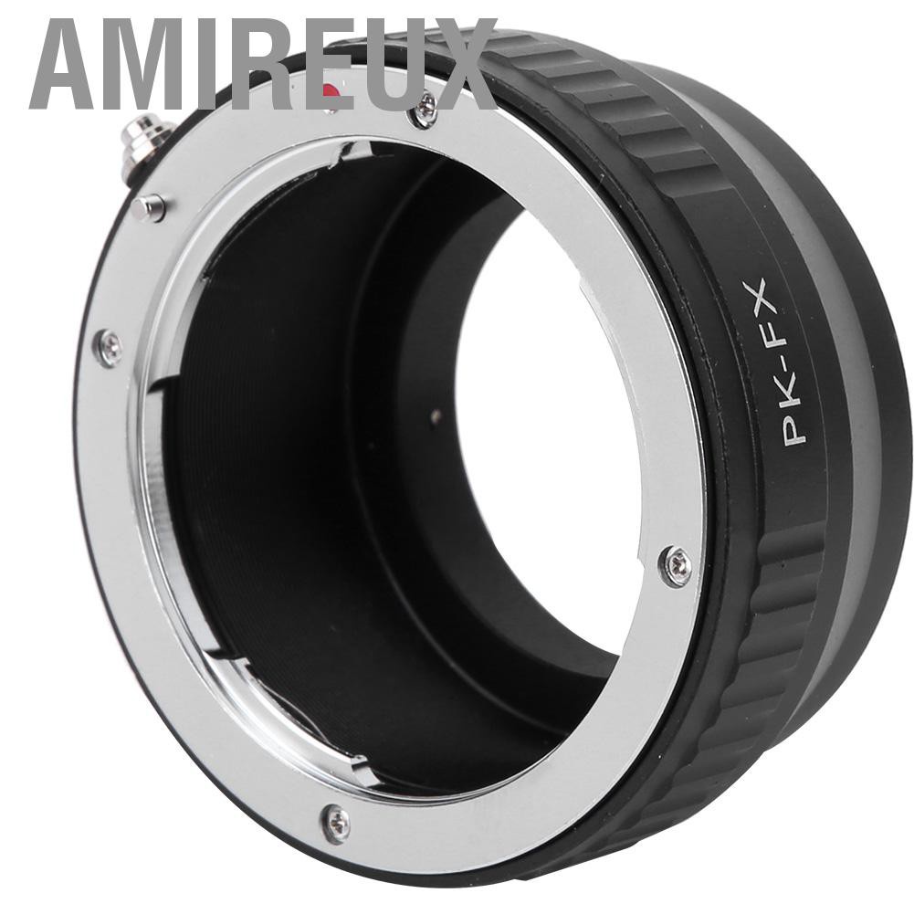 Amireux Mount Adapter Ring  Pentax PK Lens Fujifilm Camera Metal PK-FX for Outdoor Indoor FX X-Pro1 X-E1