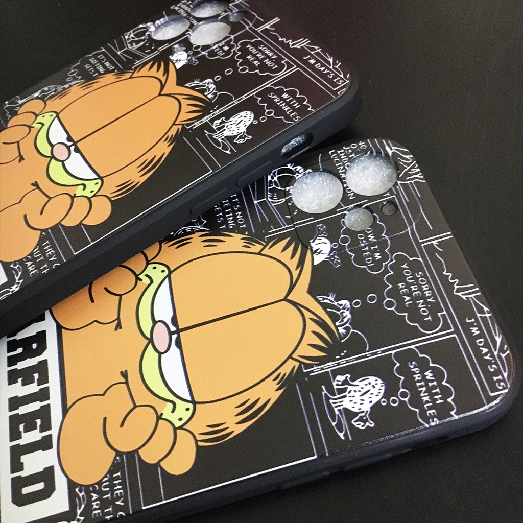 Ốp lưng cạnh vuông Mèo Garfield OPBS09