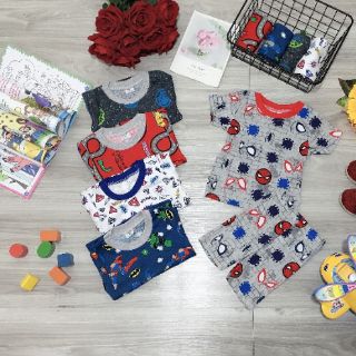 Combo 3 bộ cotton xuất dư cho bé