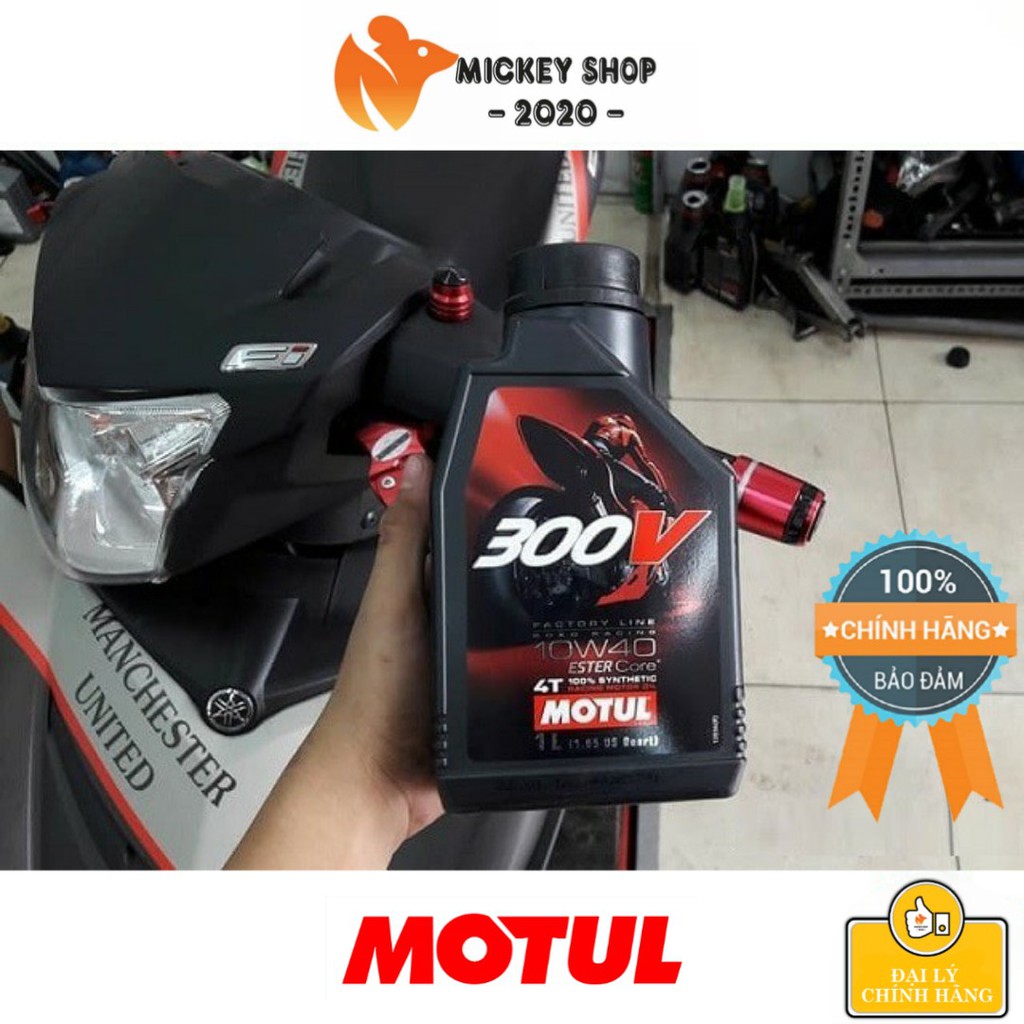 [ CHÍNH HÃNG ] Dầu Nhớt Motul 300V Factory Line Road Racing 10W40 Doube Ester 1L 100% Tổng Hợp Chất Lượng Cao Cho PKL