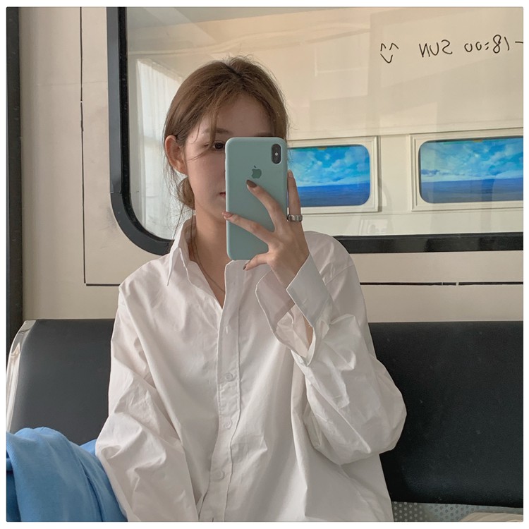 Áo sơ mi xẻ vạt đuôi tôm -Áo sơ mi đũi tay nơ chất thô mát mềm - Áo sơ mi nữ dài tay kiếu dáng tiểu thư freesize | BigBuy360 - bigbuy360.vn