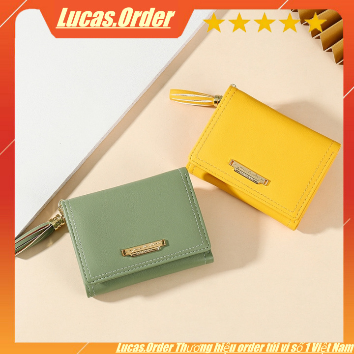 Ví nữ cầm tay TAOMICMIC giá rẻ mini nhiều ngăn thời trang cao cấp Lucas.Order