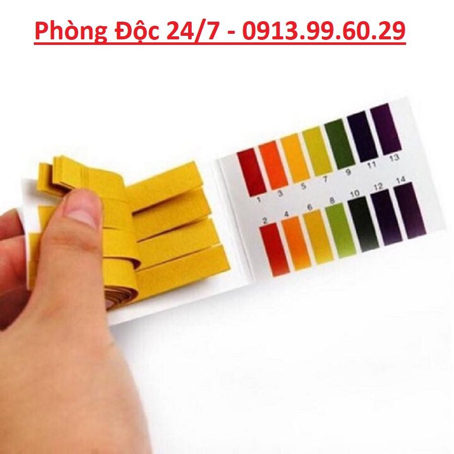 Quỳ Tím Đo pH Thang 1 -14 Gồm 80 Tập Sử Dụng Cho Thí Nghiệm, Đo Nước Ối