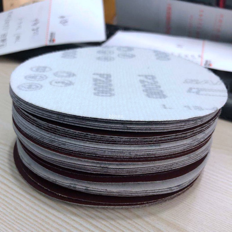 Bộ 40 dĩa chà nhám 5 inch 125mm chuyên dùng đánh bóng gỗ tiện lợi