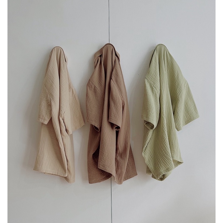 HERS - Sơmi muslin tay ngắn