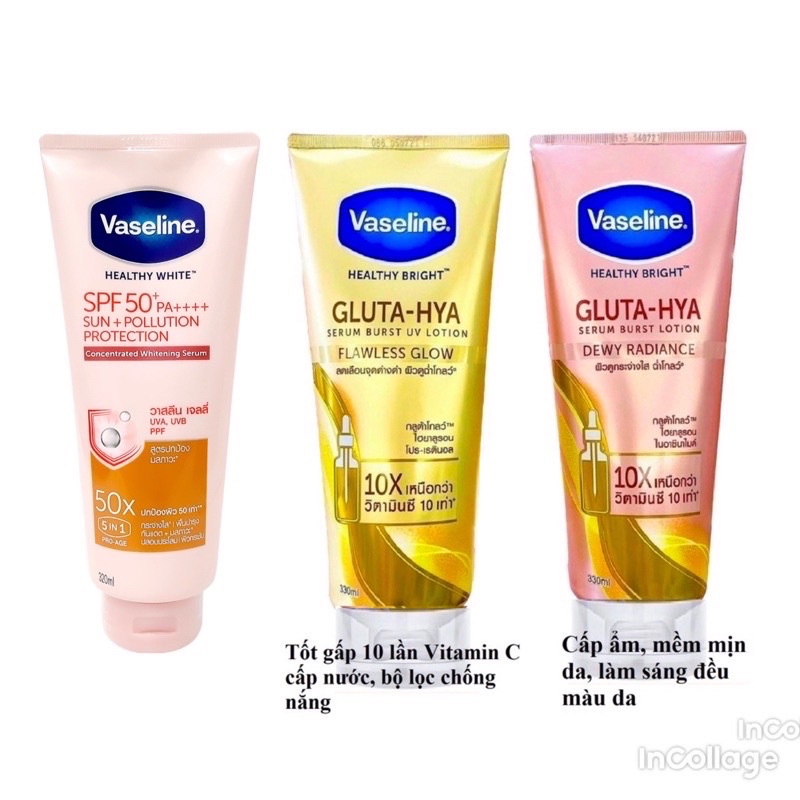 Dưỡng Thể VASELINE 10x - 50x