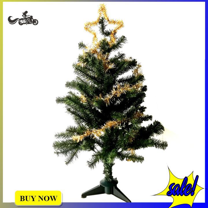 Cây thông noel cao 120cm (1m2) tán dày màu xanh tặng kèm phụ kiện