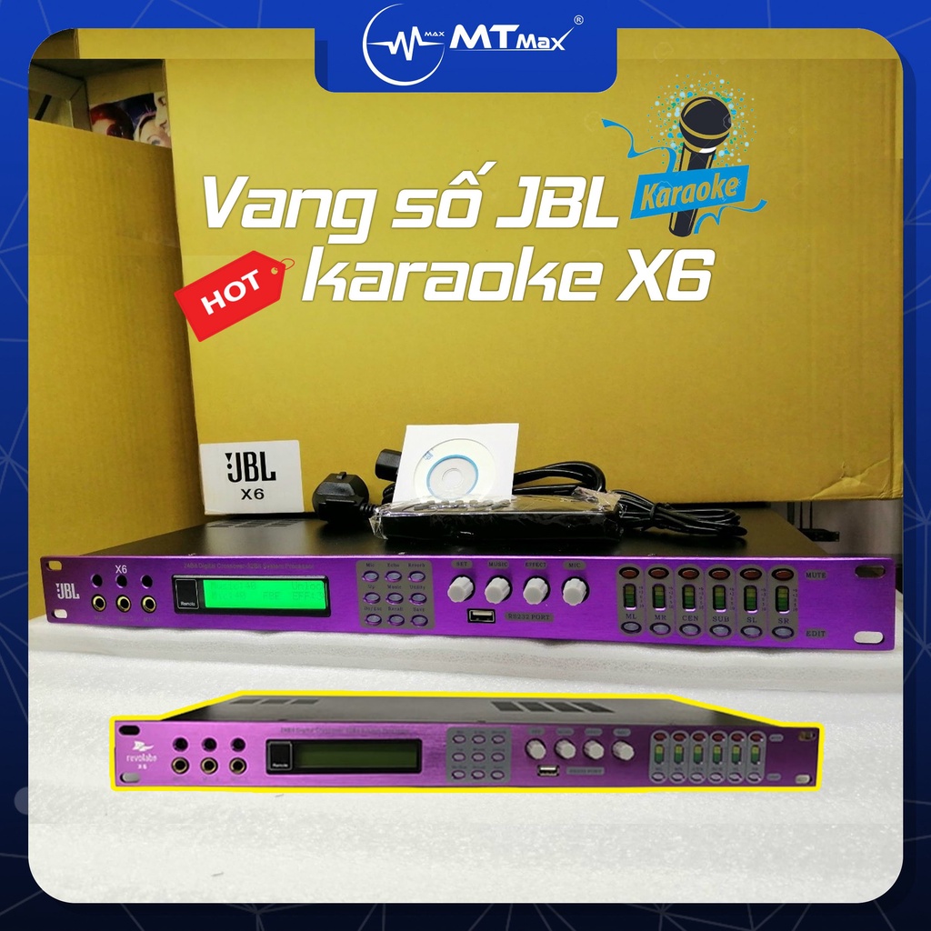 Vang số JBL X6 dùng cho karaoke chuyên nghiệp dễ sử dụng