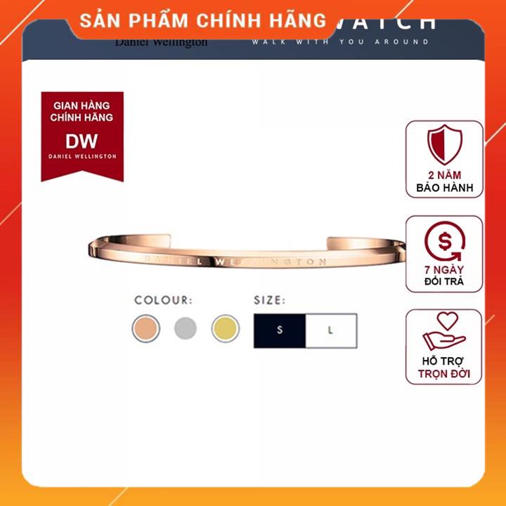 Vòng tay daniel wellington classic cuff v1 rose gold dw lắc tay khắc tên chính hãng - OtisWatch MSP94845