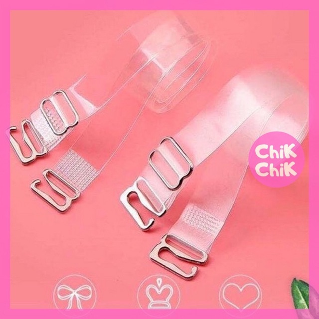 2 DÂY QUAI ÁO LÓT NGỰC TRONG SUỐT NHƯA DẺO SIÊU DAI SIÊU BỀN.
