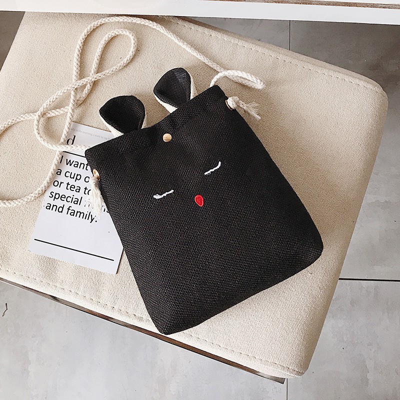 Túi tote vải đeo chéo canvas bag giá rẻ đẹp đi học ULZZANG PT3 | WebRaoVat - webraovat.net.vn