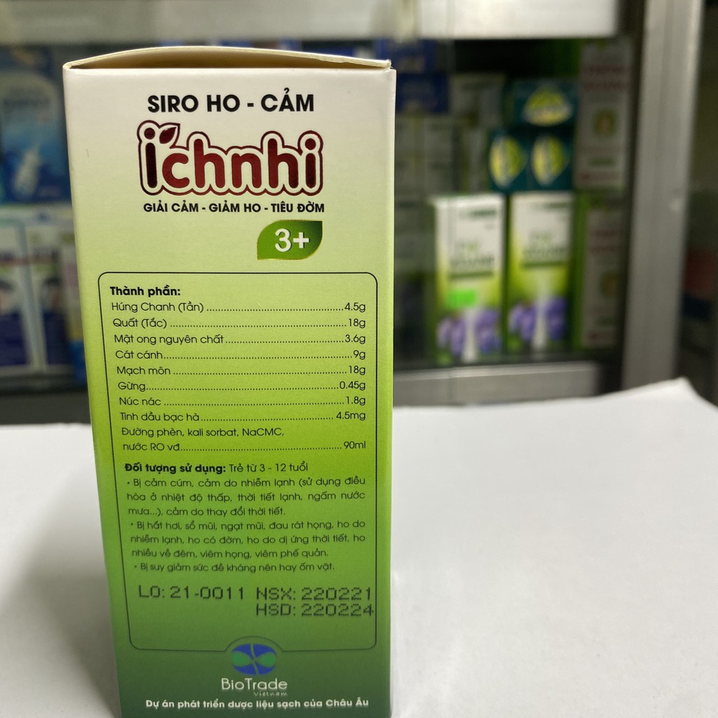 Siro Ho Cảm Ích Nhi lọ 90ml