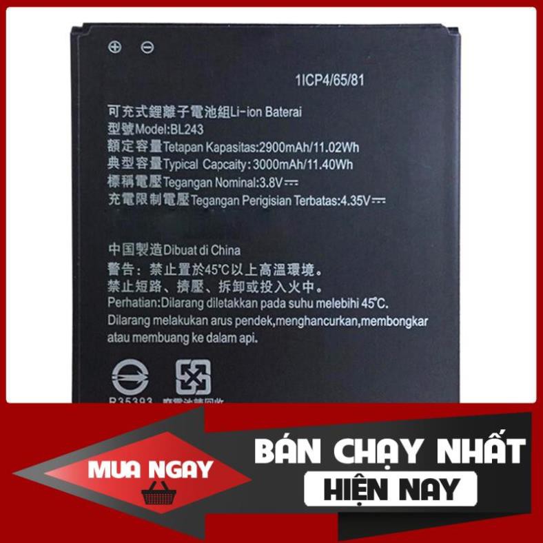 Free HOT Pin Lenovo A7000, A7000 Plus (BL243)_Dung Lượng 3000mAh