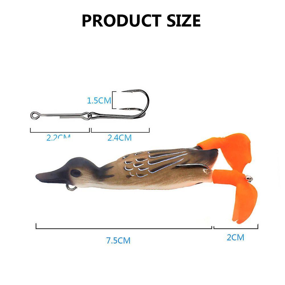 Mồi Câu Cá Giả Mềm 10 Màu Có Móc Kép 9.5cm 12g