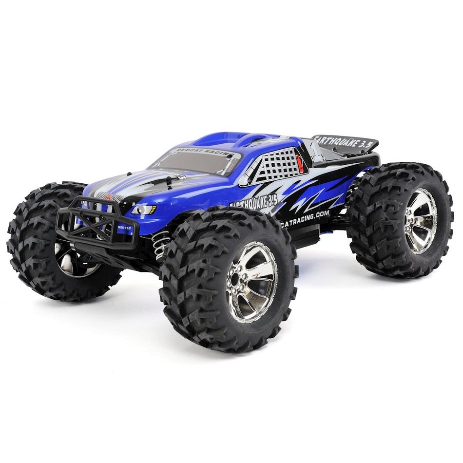 Xe điều khiển chạy xăng nitro truggy 1/8 mới 95% Redcat Earthquake 3.5