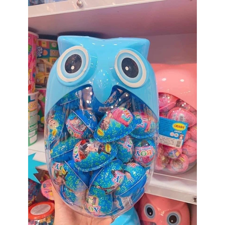 Trứng Đồ Chơi Socola Cú Thái Lan - Chocolate Eggs Surprise Toy For Kids - Hộp 60 quả