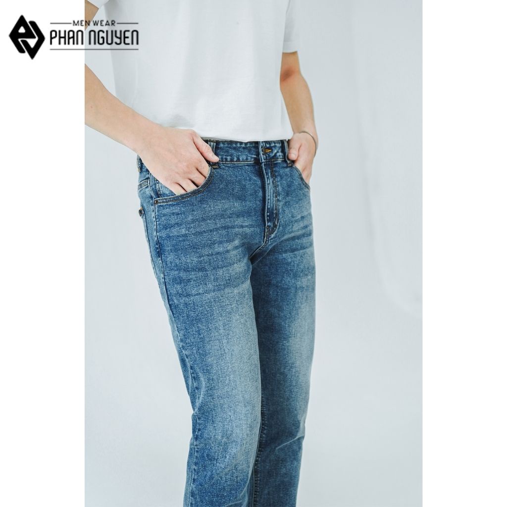 Quần bò nam cao cấp Phan Nguyễn dáng dài, thiết kế trẻ trung, độ bền cao, thoáng mát, phù hợp đi chơi, đi làm QBD.024