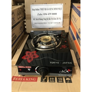 Bếp gas đơn mặt kính cao cấp BERIA KING chia lửa đồng
