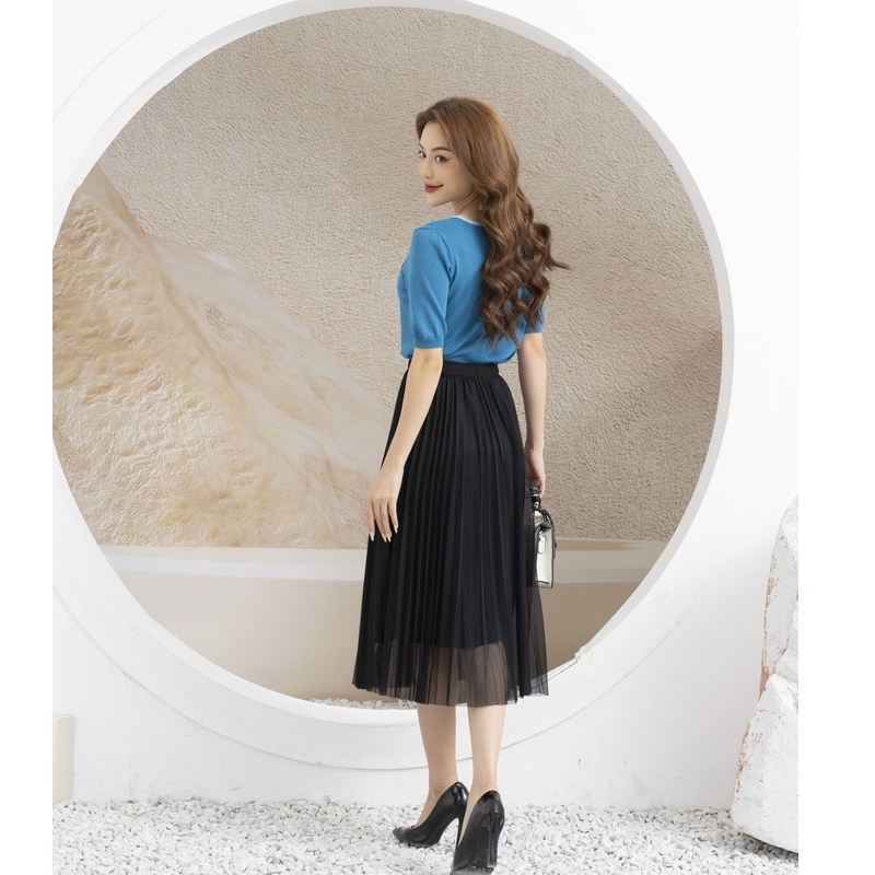 Áo len FIONA cổ tròn bo gấu F852226