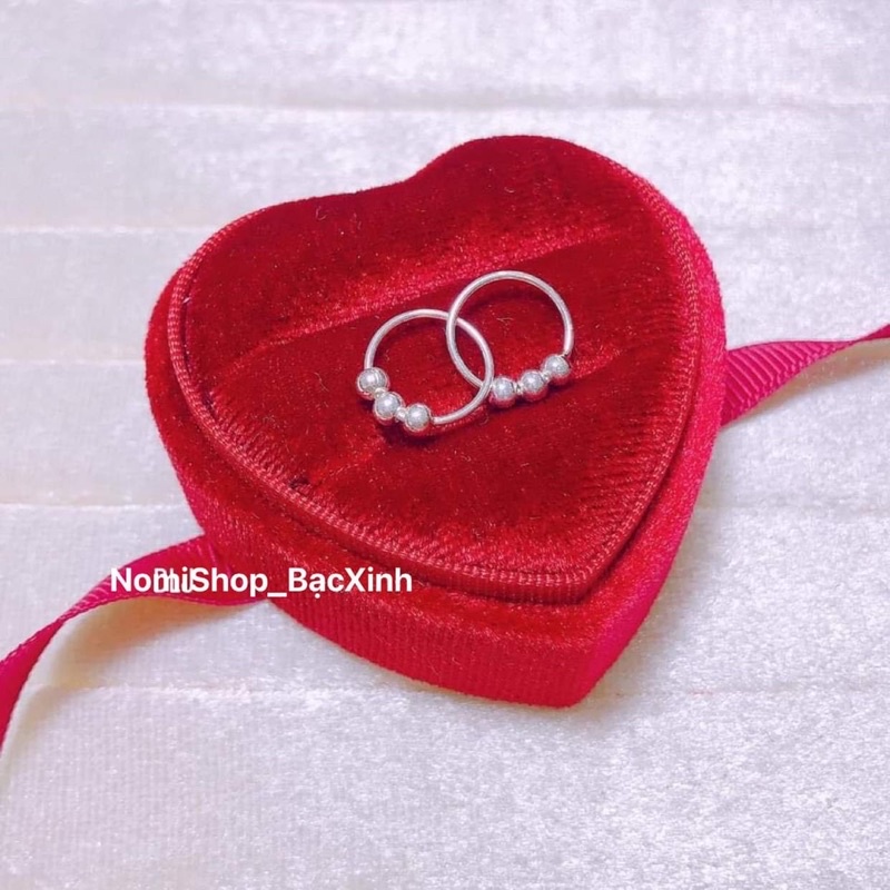 Bông tai mo tàu bạc ta cho bé, người lớn cũng đeo được rẻ đẹp xinh Mainomi Shop Bạc Xinh