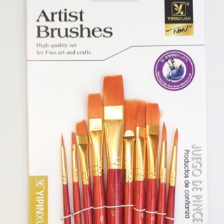 Bộ cọ đa năng artist brushes cán đỏ
