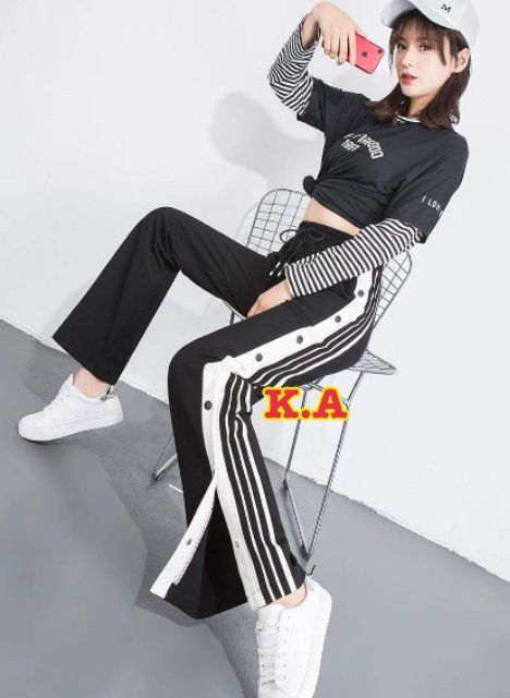 Quần xẻ cúc bấm siêu hít hót