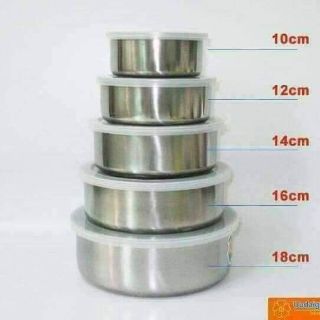 BỘ THỐ LẠNH INOX 5 MÓN