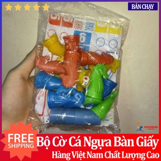 Cờ cá ngựa lớn bàn giấy cao cấp kích thước 30x30cm