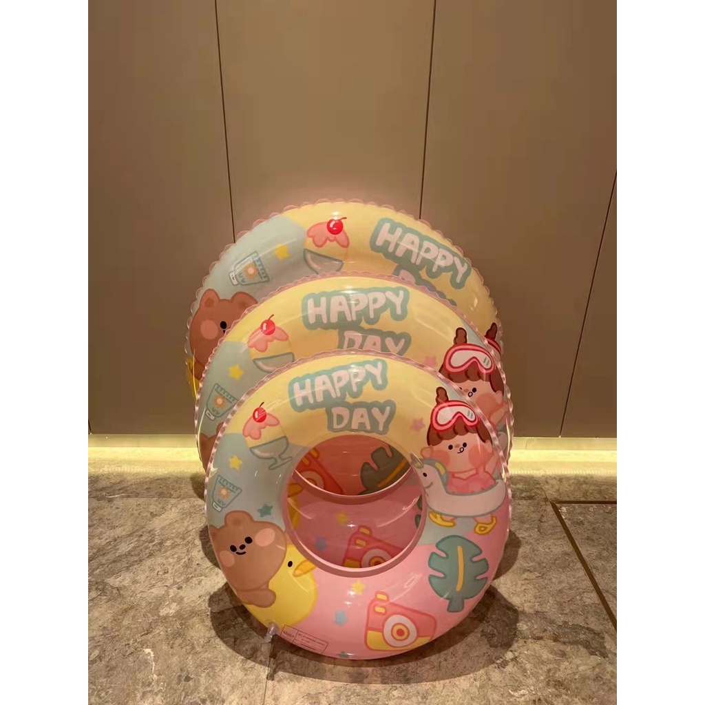 Dễ thương Cartoon Bể bơi bơm hơi Nổi bé gái Bể bơi Mùa hè Bãi biển Đảng Bể bơi Đồ chơi Bể bơi 5 Kích thước