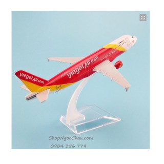 Máy bay mô hình Vietjet Air_Airbus A320 (16cm)