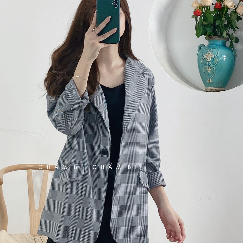 Áo Blazer Vest Nữ 1 Lớp Khoác Ngoài Dài Tay Nhiều Màu Kiểu Dáng Trẻ Trung - A.016