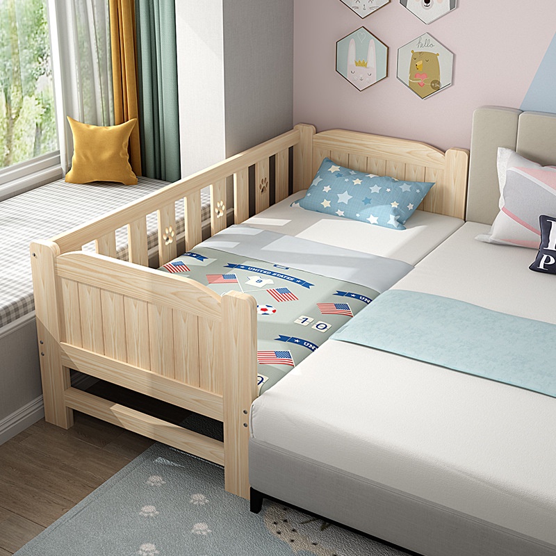 Giường cho bé kích thước 128x60x40cm, Giường ngủ cho bé ghép với giường bố mẹ- Kiwi.baby.shop