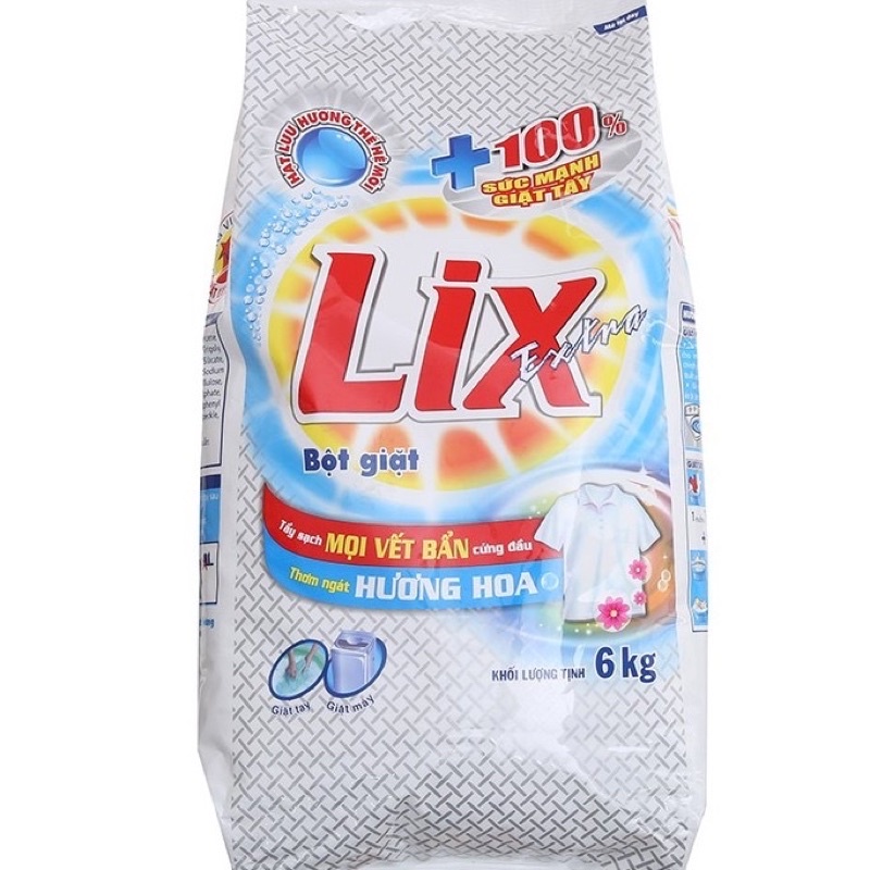 Bột Giặt Lix Hương Hoa 5,5kg