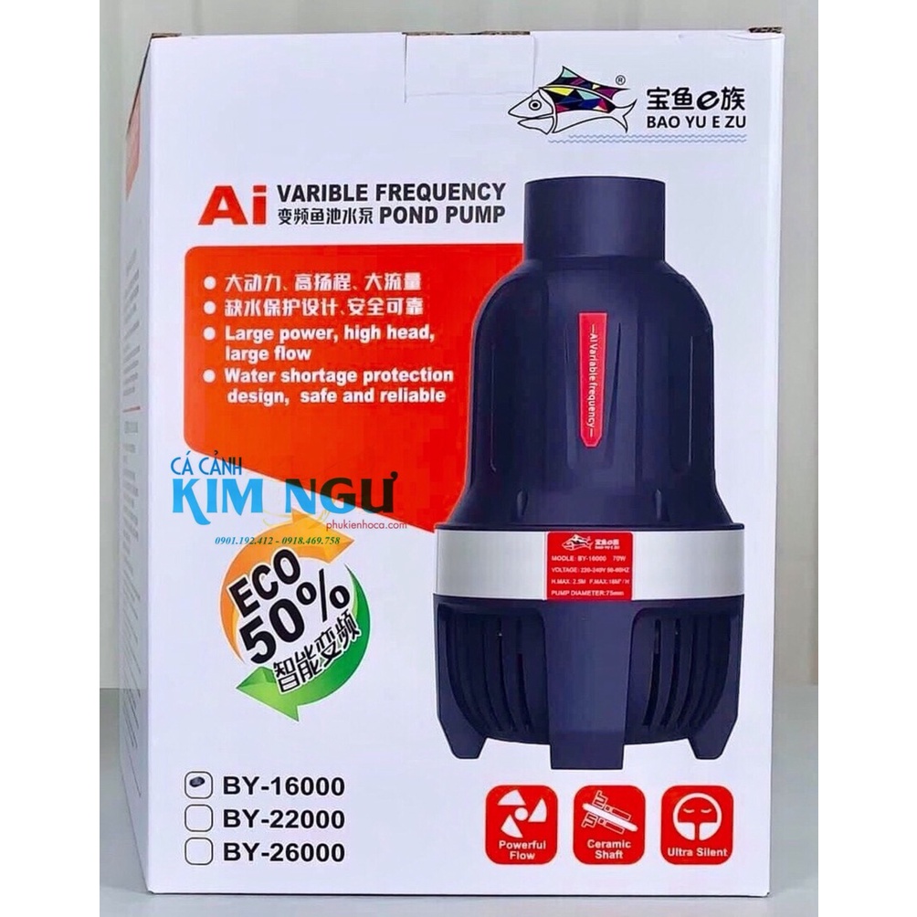 Bơm Đứng Hồ Cá Koi BAOYU BY-16000 Đến BY-26000
