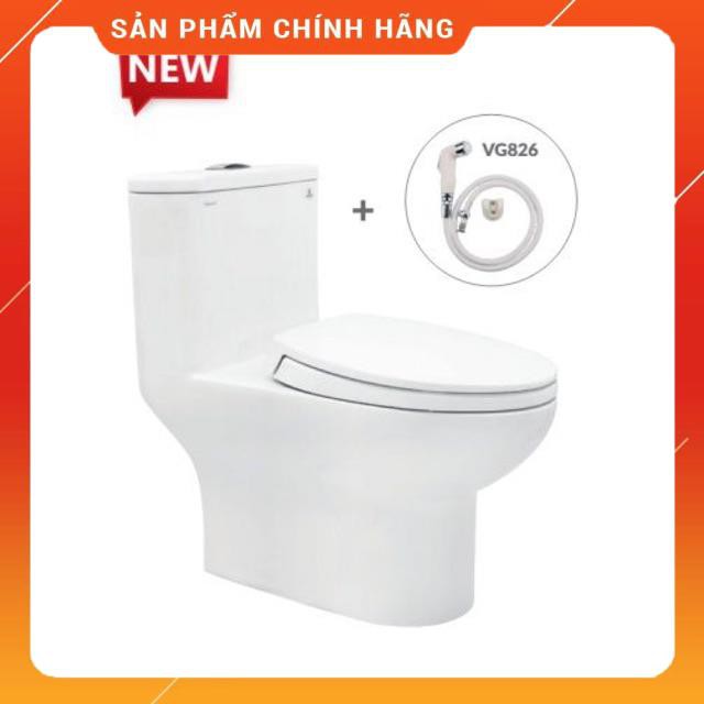 (SALE) Bồn Cầu Viglacera V64 Nắp Êm V68 1 Khối  - hàng chính hãng giao hàng có phiếu bảo hành