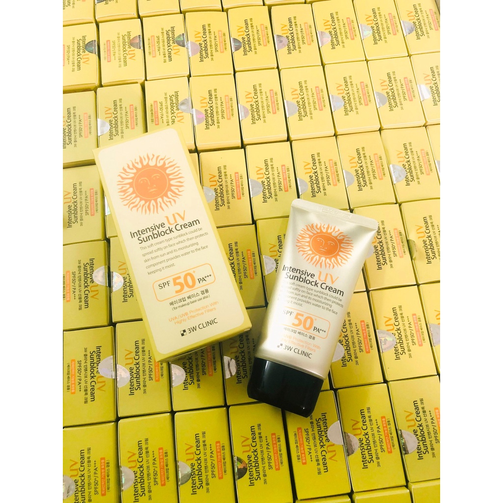 Kem Chống Nắng 3W Clinic Dành Cho Mọi Loại Da SPF50 PA+++ 70ml