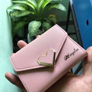 VÍ DA NỮ MINI KHẮC TÊN KHOÁ TIM