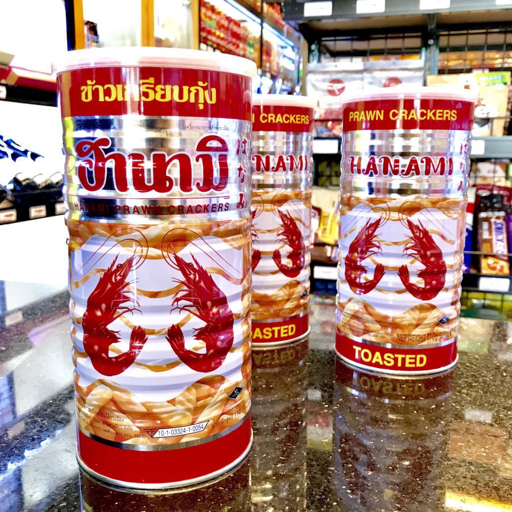 Snack Tôm Hanami Thái Lan Lon 110gr SIÊU NGON- ăn vặt- bimbim