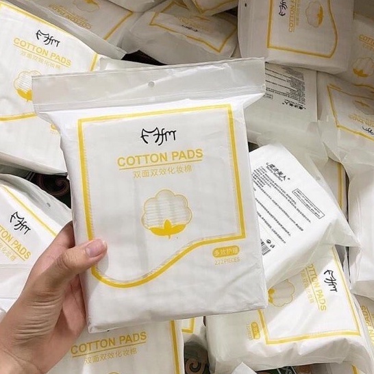 Bông tẩy trang 222 miếng - bông tẩy trang 3 lớp - bông tẩy trang cotton pads