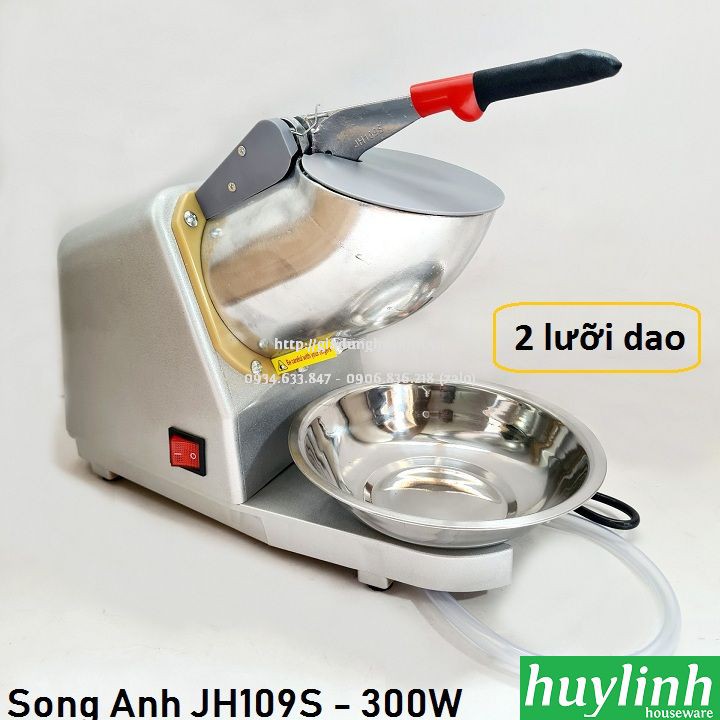 [Mã ELHAMS5 giảm 6% đơn 300K] Máy bào đá tuyết làm bingsu Song Anh JH109S - 300W - 2 lưỡi dao - 2 nắp chống văng