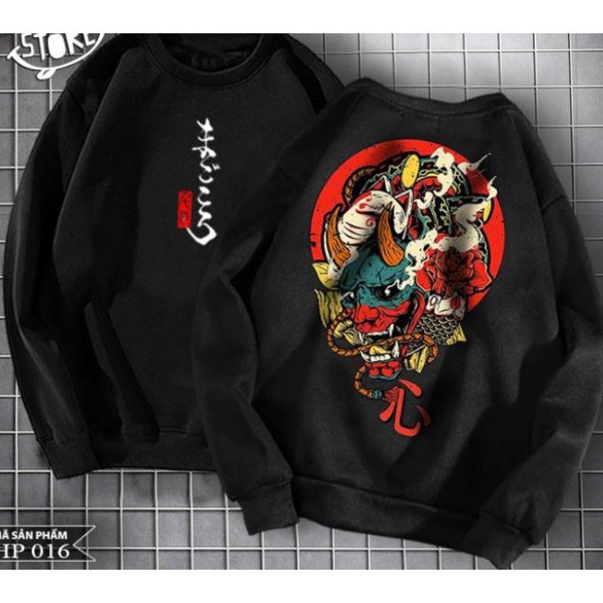 Sale 🍁 Áo thời trang unisex Sweater chữ kanji rẻ đẹp chất liệu nỉ bông loại 1 dày ấm áp cho cả nam và nữ MS04 .