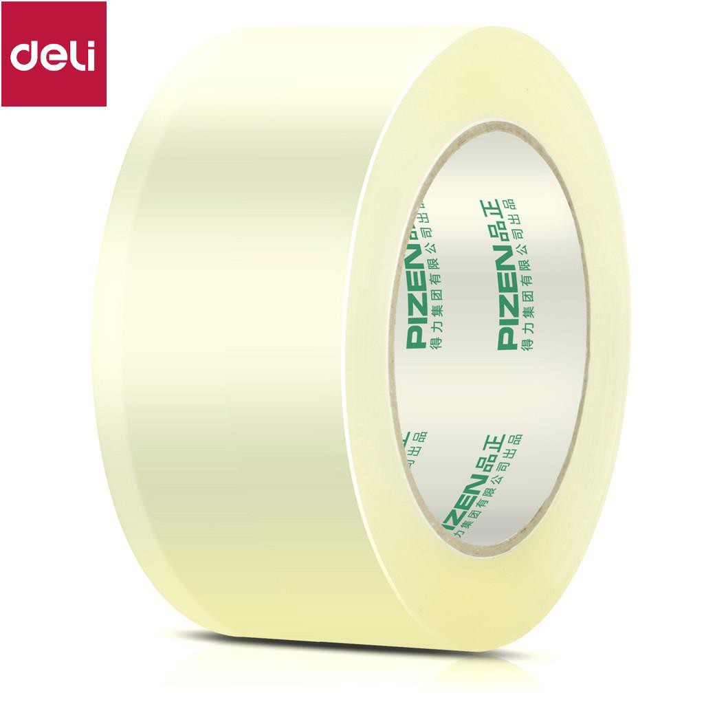 Băng dính băng keo trong đóng thùng hàng Deli - Loại 45mm*60m - 5 cuộn - 33131 [Deli]