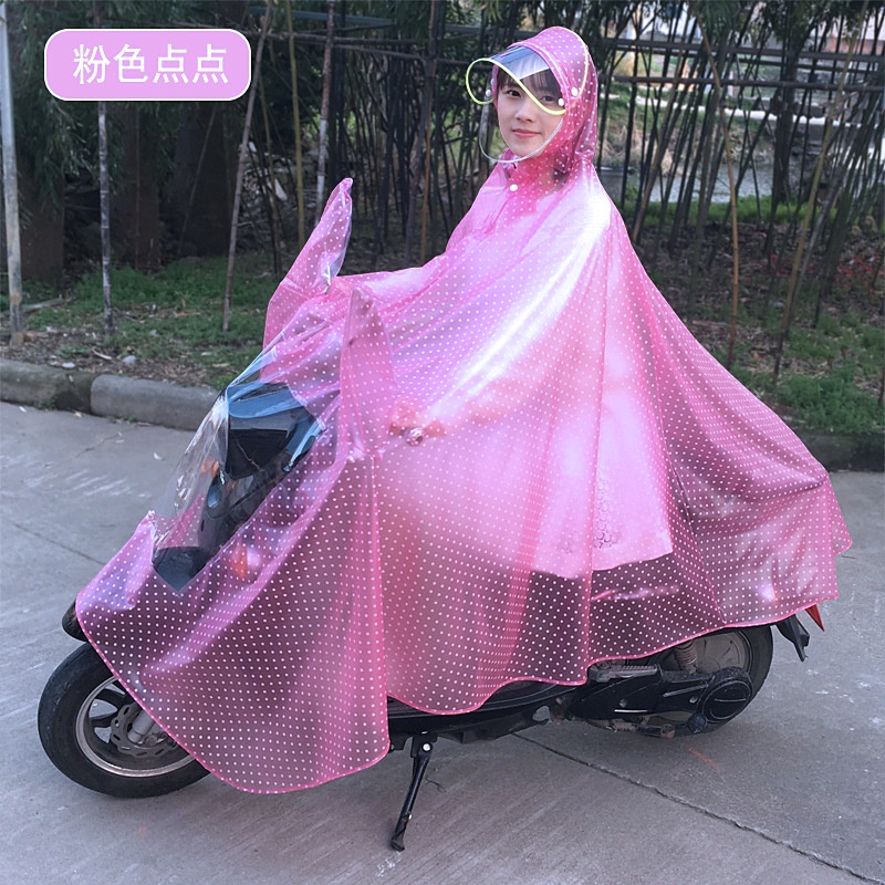 ÁO MƯA CHẤM BI có kính hàng to, đẹp, dày dặn,kiểu dáng gọn nhẹ