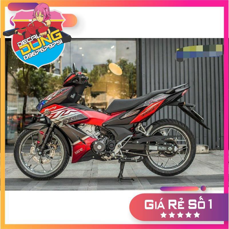 Tem xe WINNER X ĐỎ