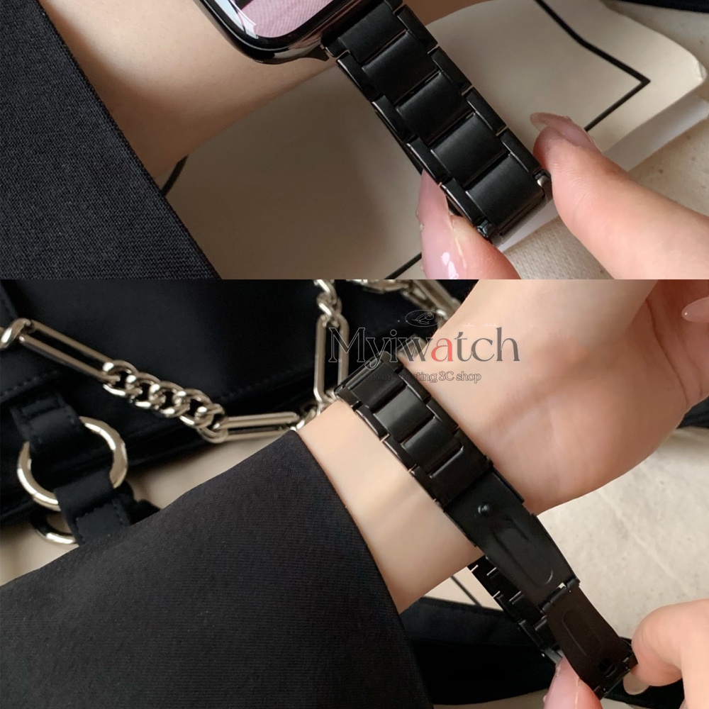 Dây Đeo Kim Loại Mỏng Sang Trọng Cho iwatch 45mm 41mm 40mm 44mm 42mm 38mm 7 6 5 4 SE 3 2 1