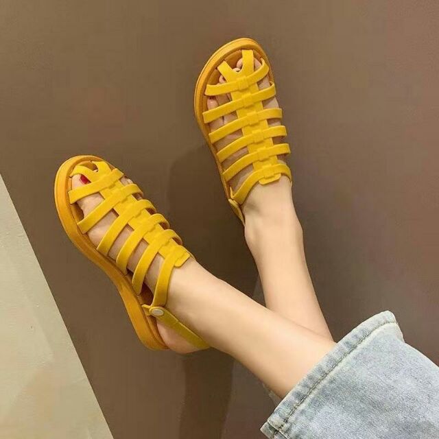 [Kèm video ảnh thật] Giày sandal rọ cao su dẻo đi 2 kiểu cực hot siêu sale ngày mưa